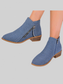 Point Toe Block Heels Boots NicholesGifts