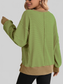 Exposed Seam Striped Contrast Sweatshirt nicholesgifts