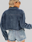 Button Up Long Sleeve Denim Jacket with Pockets nicholesgifts