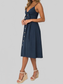 Cutout Smocked Sweetheart Neck Cami Dress nicholesgifts