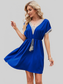 Women Tassel V-Neck Short Sleeve Summer Dress nicholesgifts