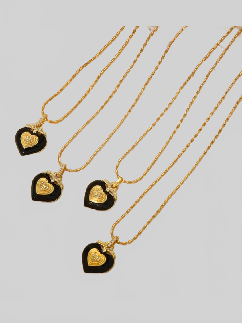 Titanium Steel Heart Shape Necklace nicholesgifts