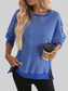 Exposed Seam Striped Contrast Sweatshirt nicholesgifts