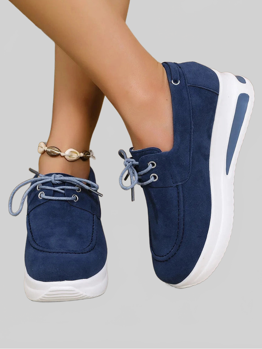 Women Round Toe Platform Sneakers NicholesGifts