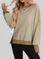 Exposed Seam Striped Contrast Sweatshirt nicholesgifts