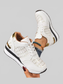 Women Lace Up Round Toe Sneakers nicholesgifts