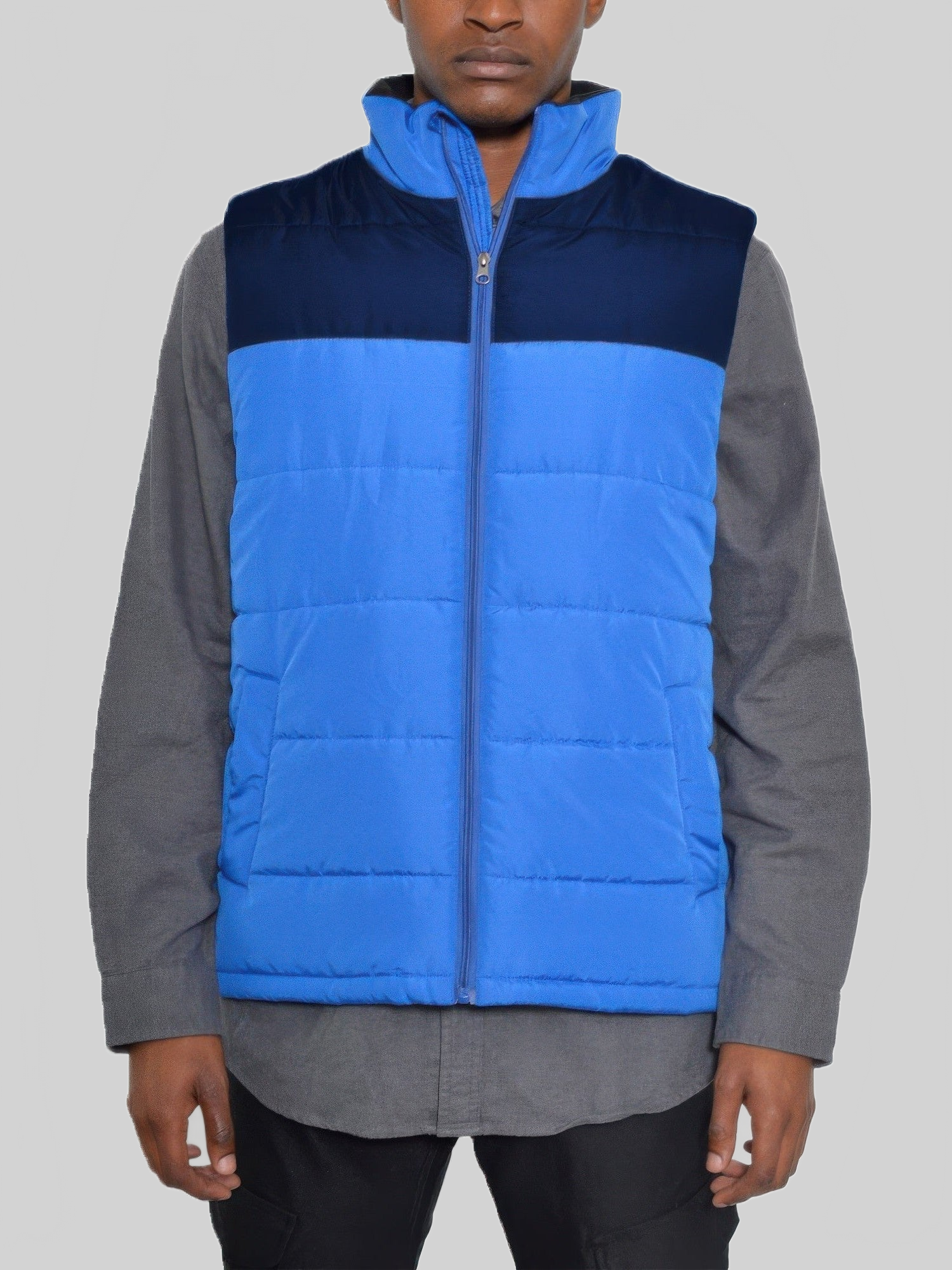 Men Padded Winter Two Tone Vest nicholesgifts