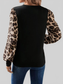 Leopard Long Sleeve Round Neck T-Shirt nicholesgifts