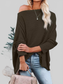 Waffle Knit Boat Neck T-Shirt nicholesgifts