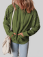 Rivet Drawstring Long Sleeve Hoodie NicholesGifts