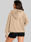 Pocketed Half Zip Long Sleeve Hoodie NicholesGifts