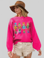 Women Double Take Full Size Sequin Nutcracker Long Sleeve Sweater nicholesgifts