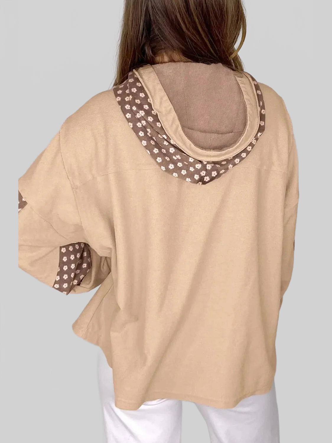 Drawstring Star Long Sleeve Hoodie nicholesgifts