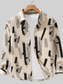 Men's Plus Size Printed Button Up Long Sleeve Shirt nicholesgifts