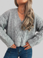 Cable Knit Button-Up Cardigan nicholesgifts