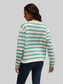 Angel Wings Striped Round Neck Button-Down Dropped Shoulder Cardigan nicholesgifts