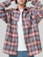 Men's Plus Size Plaid Button Up Long Sleeve Shirt nicholesgifts