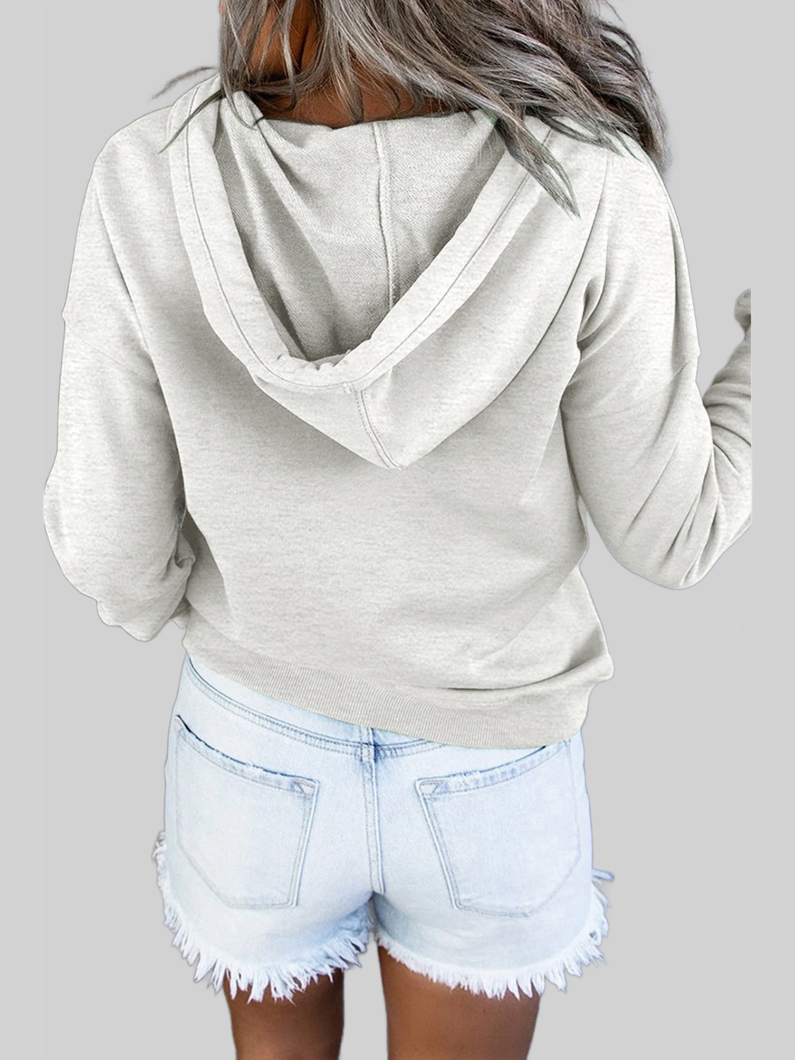 NicholesGifts Women Dropped Shoulder Long Sleeve Hoodie with Pocket NicholesGifts