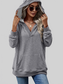 NicholesGifts Women V-Neck Drop Shoulder Long Sleeve Hoodie nicholesgifts