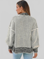 Women Waffle-knit Pocketed Open Front Cardigan nicholesgifts