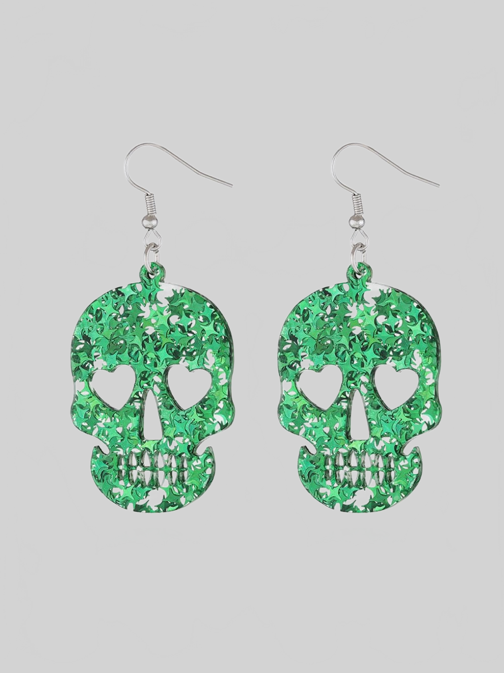 Women Acrylic Skull Drop Earrings nicholesgifts