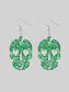 Women Acrylic Skull Drop Earrings nicholesgifts