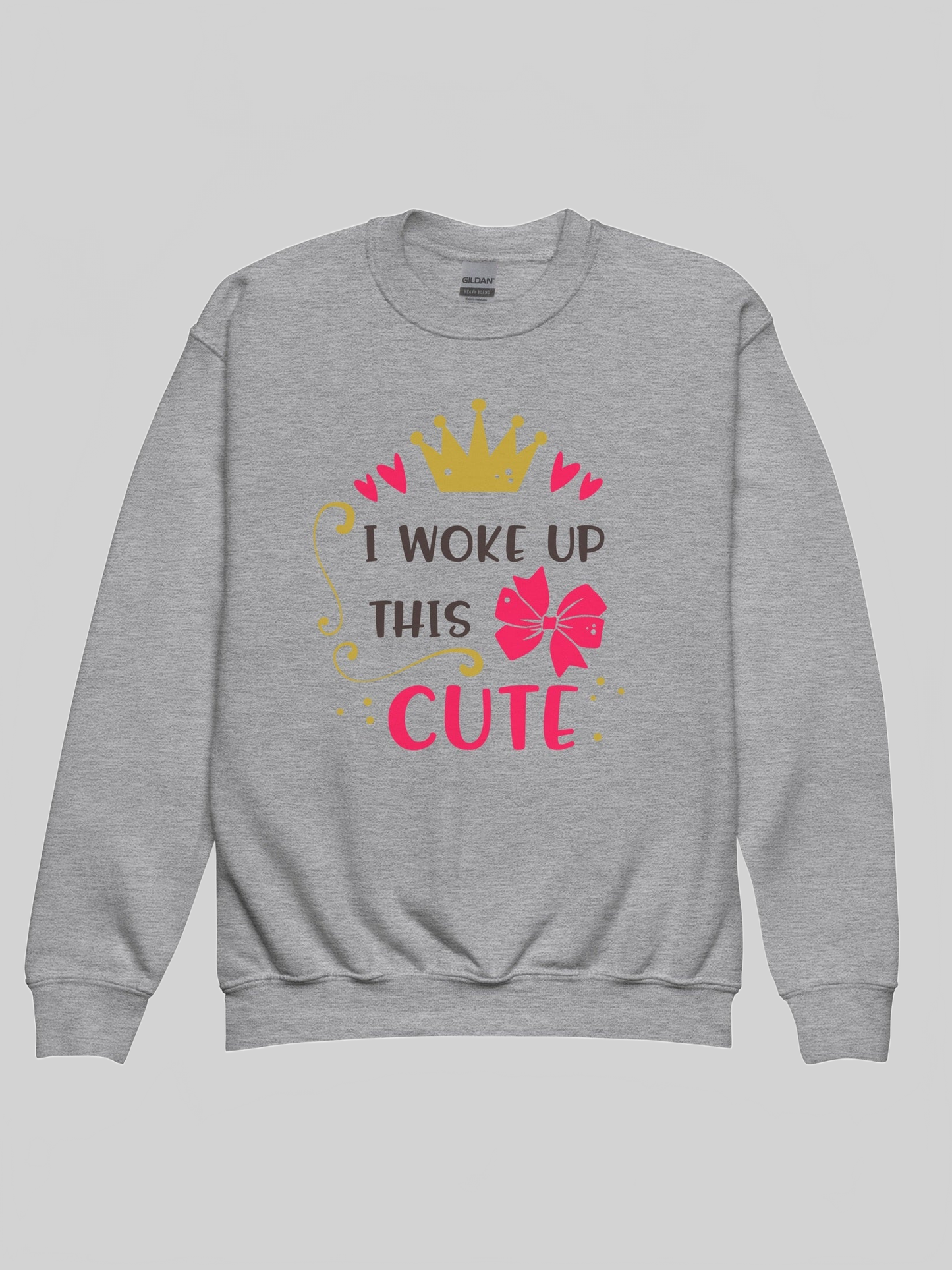 Toddler Girls I Woke Up This Cute Long Sleeve Crewneck Sweatshirt nicholesgifts