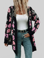 Women Perfee Open Front Longline Cardigan nicholesgifts