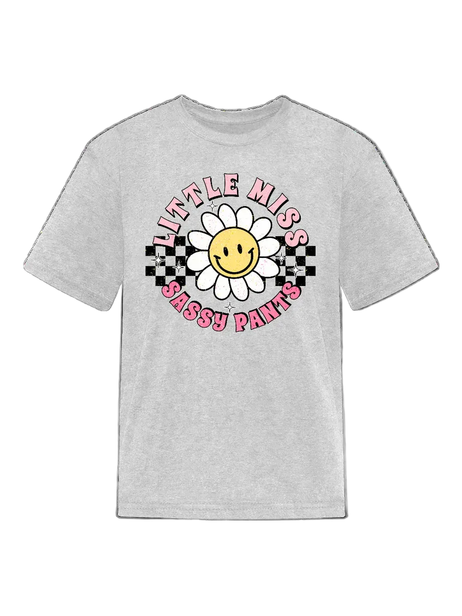 Girls Miss Sassy Pants Short Sleeve T-Shirt nicholesgifts