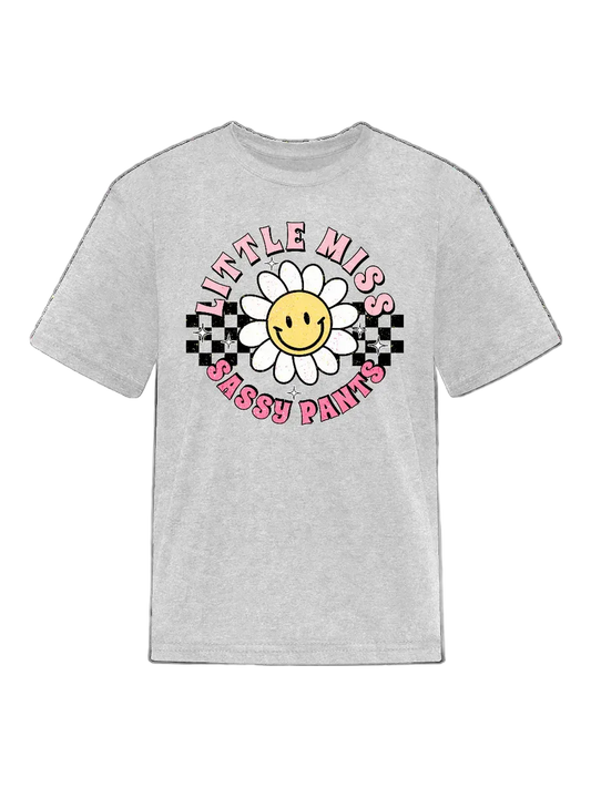 Girls Miss Sassy Pants Short Sleeve T-Shirt nicholesgifts