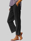 Women Full Size Side Decor Button Casual Wide Leg Pants Plus Size nicholesgifts