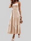 Tiered Crisscross Spaghetti Strap Dress nicholesgifts