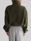 Honey Zip Up Long Sleeve Cropped Jacket nicholesgifts