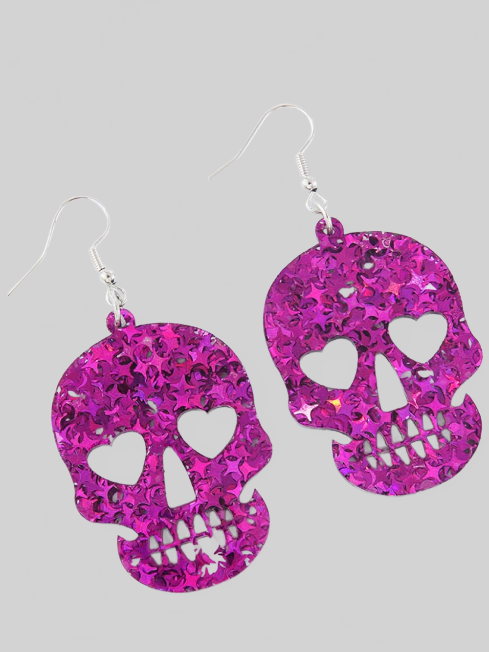 Women Acrylic Skull Drop Earrings nicholesgifts