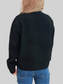 Flower Button Up Ribbed Hem Cardigan nicholesgifts