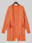 Women Cable-Knit Dropped Shoulder Slit Cardigan nicholesgifts