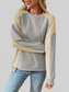 Color Block Long Sleeve Sweatshirt nicholesgifts