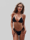 Women Animal Print Tie Side Three-Piece Swim Set nicholesgifts