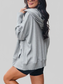 Perfee Half Snap Long Sleeve Hoodie NicholesGifts