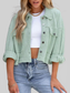 Button Up Long Sleeve Jacket nicholesgifts
