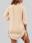 Women Texture Drawstring Half Sleeve Blouse nicholesgifts