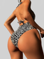 Women Leopard Halter Neck Ring Detail One-Piece Swimsuit nicholesgifts