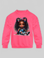 African American Toddler Girls Braids and Bows Long Sleeve Crewneck Sweatshirt nicholesgifts