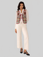 Floral Embroidered Tie-Front Vest Coat nicholesgifts