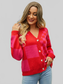 Angel Wings Plaid V-Neck Dropped Shoulder Cardigan nicholesgifts
