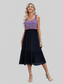 Openwork Wide Strap Midi Dress nicholesgifts