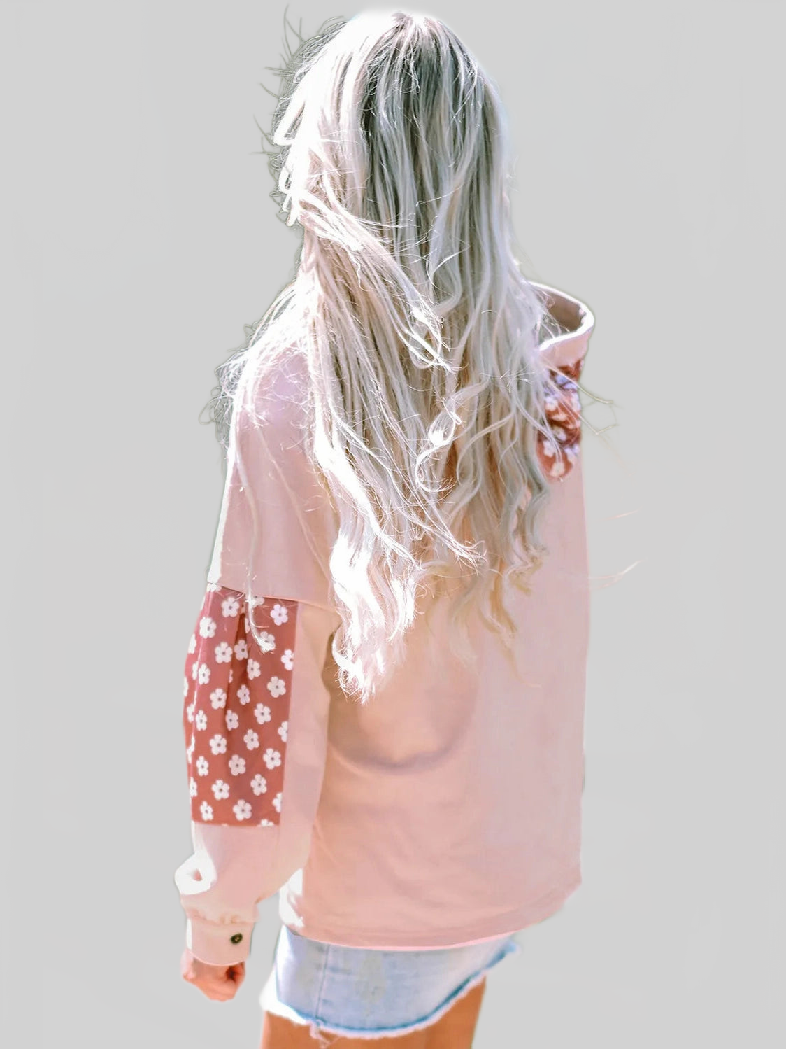 Drawstring Star Long Sleeve Hoodie nicholesgifts