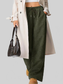 Women Wide Leg Corduroy Drawstring Pants nicholesgifts