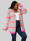 Woven Right Ribbed Long Sleeve Cardigan nicholesgifts