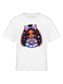 African American Girls Pretty Bow and Hearts Short Sleeve Crewneck T-Shirt nicholesgifts